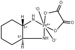 Platinum, [(1S,2S)-1,2-cyclohexanediamine-κN1,κN2][ethanedioato(2-)-κO1,κO2]dihydroxy-, (OC-6-33)- Structure