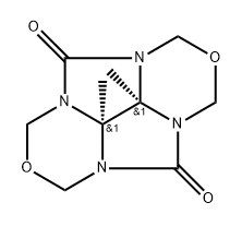 1H,3H,4H,5H,7H,8H-2,6-Dioxa-3a,4a,7a,8a-tetraazacyclopenta[def]fluorene-4,8-dione, dihydro-8b,8c-dimethyl-, cis- Structure
