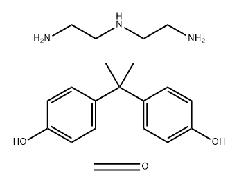 Formaldehyde, polymer with 4,4-(1-methylethylidene)bisphenol, reaction products with diethylenetriamine 化学構造式