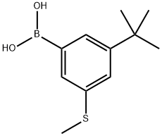 (3-(tert-butyl)-5-(methylthio)phenyl)boronic acid Structure