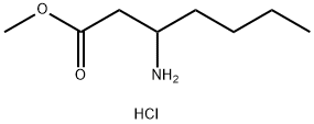 methyl 3-aminoheptanoate hydrochloride Structure