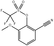 Methanesulfonic acid, 1,1,1-trifluoro-, 2-cyano-6-methoxyphenyl ester,1116096-62-8,结构式