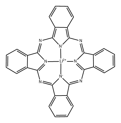 lithium phthalocyanine Struktur