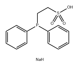 Ethanesulfonic acid, 2-(diphenylphosphino)-, sodium salt (1:1) Struktur
