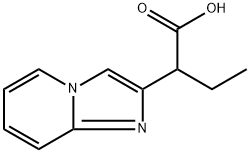 Imidazo[1,2-a]pyridine-2-acetic acid, α-ethyl- 化学構造式
