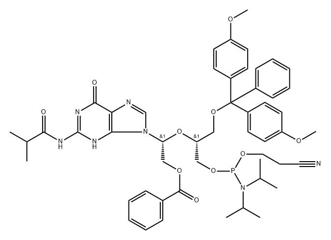 UNA-G(IBU) PHOSPHORAMIDITE,1120329-61-4,结构式