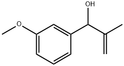 Benzenemethanol, 3-methoxy-α-(1-methylethenyl)- 化学構造式