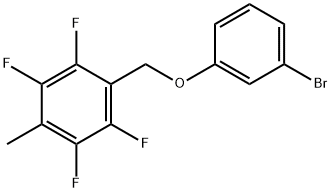 1-[(3-Bromophenoxy)methyl]-2,3,5,6-tetrafluoro-4-methylbenzene Structure