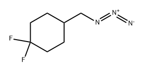 4-(Azidomethyl)-1,1-difluorocyclohexane Struktur