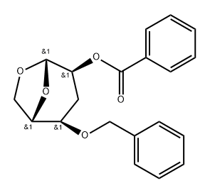 .beta.-L-ribo-Hexopyranose, 1,6-anhydro-3-deoxy-4-O-(phenylmethyl)-, benzoate,112356-62-4,结构式