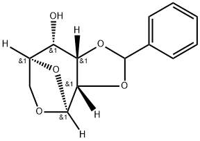 .beta.-L-Allopyranose, 1,6-anhydro-2,3-O-(phenylmethylene)-,112420-10-7,结构式