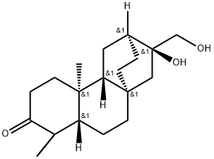 ENT-16Α,17-DIHYDROXYATISAN-3-ONE, 112523-91-8, 结构式