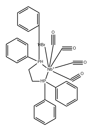 Niobium, bromotetracarbonyl[1,2-ethanediylbis[diphenylphosphine]-P,P']-, (TPS-7-1-233332)- (9CI) 化学構造式