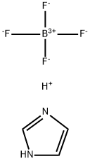 Imidazolium tetrafluoroborate Struktur