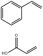 2-Propenoic acid, polymer with ethenylbenzene, ammonium zinc salt Structure