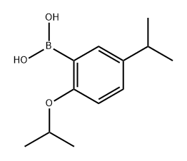 2-(1-methylethoxy)-5-(1-methylethyl)phenyl boronic acid Struktur