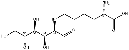 N6-(2-脱氧-D-葡萄糖-2-基)-L-赖氨酸, 112793-01-8, 结构式