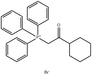 Phosphonium, (2-cyclohexyl-2-oxoethyl)triphenyl-, bromide (1:1) Structure