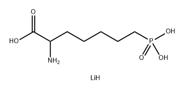 DL-2-AMINO-7-PHOSPHONOHEPTANOIC ACIDLITH IUM 化学構造式