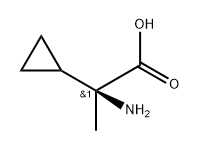 (2S)-2-氨基-2-环丙基丙酸, 1130070-43-7, 结构式