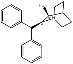 (2S,3S)-2-(Diphenylmethyl)-1-azabicyclo[2.2.2]octan-3-ol Struktur