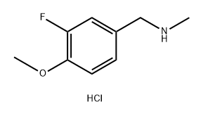 (3-fluoro-4-methoxyphenyl)methyl](methyl)amine hydrochloride Structure