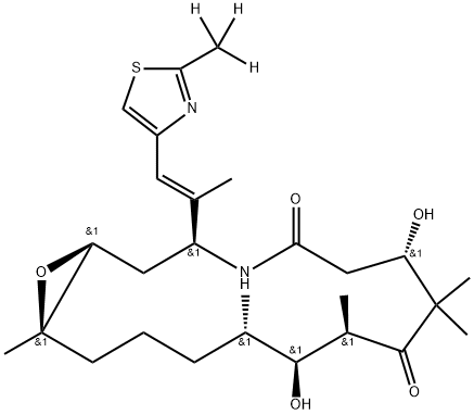 Ixabepilone- d3 结构式