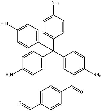 1,4-Benzenedicarboxaldehyde, polymer with 4,4',4'',4'''-methanetetrayltetrakis[benzenamine] Structure