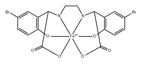 iron(III) N,N'-bis((5-bromo-2-hydroxyphenyl)glycinate),113530-42-0,结构式