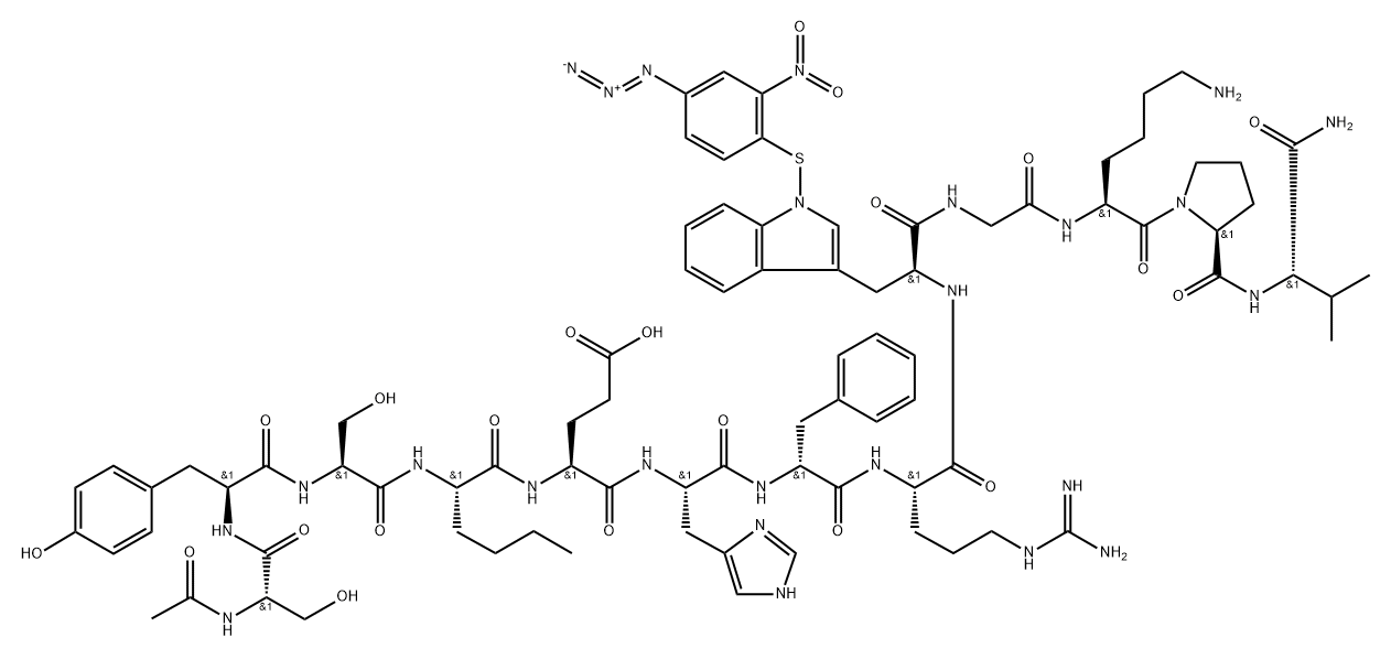 alpha-MSH, Nle(4)-Phe(7)-(NAPS)Trp(9)- Structure