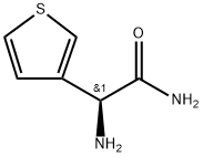 3-Thiopheneacetamide, α-amino-, (αS)- Structure