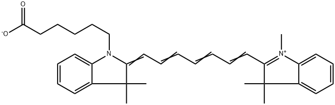 Cyanine7 carboxylic acid Struktur