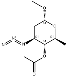 2H-Pyran-3-ol, 4-azidotetrahydro-6-methoxy-2-methyl-, 3-acetate, (2S,3R,4S,6R)-