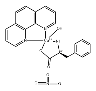 aqua(1,10-phenanthroline)(phenylalaninato)copper(II)|