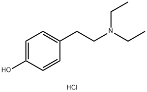 4-[2-(Diethylamino)ethyl]phenol HCl 结构式