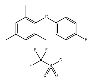 Iodonium, (4-?fluorophenyl)?(2,?4,?6-?trimethylphenyl)?-?, 1,?1,?1-?trifluoromethanesulf?onate (1:1) Structure