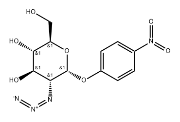 4-Nitrophenyl 2-azido-2-deoxy-α-D-glucopyranoside 化学構造式