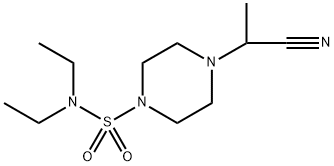 4-(1-氰乙基)-N,N-二乙基哌嗪-1-磺酰胺,1147457-94-0,结构式