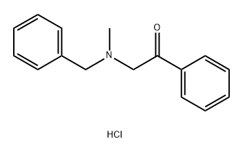 2,-(N-甲基卞胺基)-3-羟基苯乙酮盐酸盐 结构式