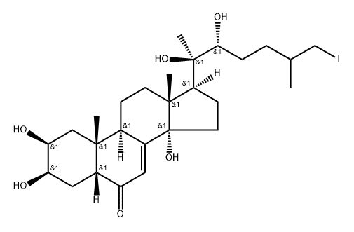 26-iodoponasterone A 结构式