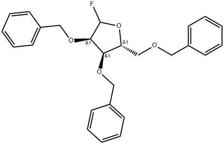 2,3,5-tri-O-benzyl-α,β-D-ribofuranosy fluoride Structure