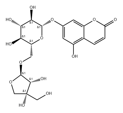 5-Hydroxy Apiosylskimmin,1149372-95-1,结构式