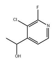 4-Pyridinemethanol, 3-chloro-2-fluoro-α-methyl- 化学構造式