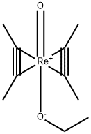 Rhenium, bis[(2,3-η)-2-butyne]ethoxyoxo- Structure