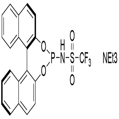 Methanesulfonamide, N-(11bR)-dinaphtho[2,1-d:1',2'-f][1,3,2]dioxaphosphepin-4-yl-1,1,1-trifluoro-, compd. with N,N-diethylethanamine (1:1)|N-((11BR)-二萘并[2,1-D:1',2'-F][1,3,2]二氧杂磷杂环庚-4-基)-1,1,1-三氟甲磺酰胺 三乙胺盐