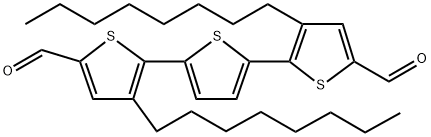 5,5″-diformaldehyde-3,3″-dioctyl-2,2′:5′,2″-trithiophene 结构式