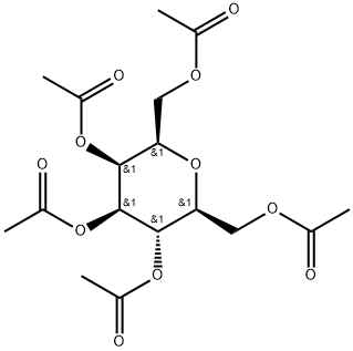 L-glycero-L-galacto-Heptitol, 2,6-anhydro-, pentaacetate Structure