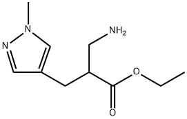 3-氨基-2-((1-甲基-1H-吡唑-4-基)甲基)丙酸乙酯, 1152523-63-1, 结构式