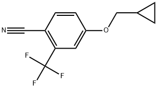 4-(Cyclopropylmethoxy)-2-(trifluoromethyl)benzonitrile,1152574-24-7,结构式