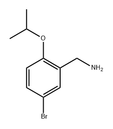 (5-溴-2-异丙氧基苯基)甲胺, 1152594-51-8, 结构式